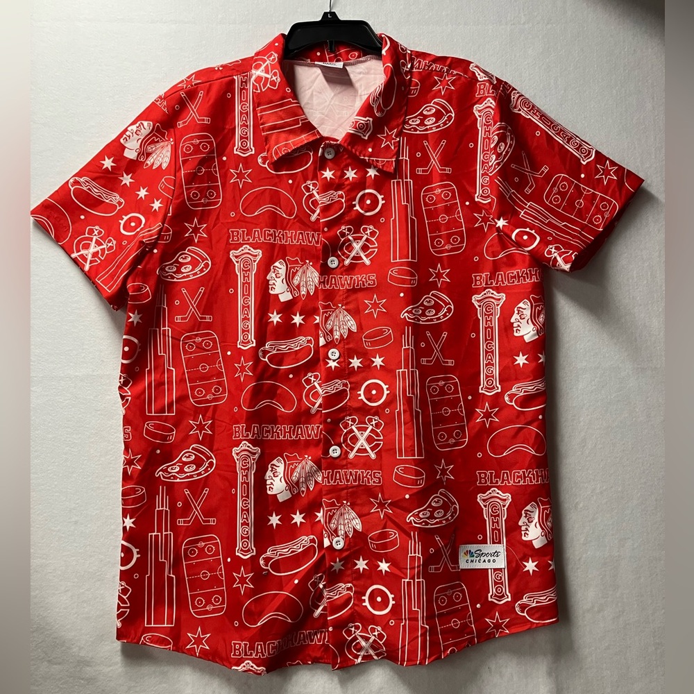 Chicago Blackhawks Hawaiian Shirt 4/12/2024 SGA NBC Sports NHL Hockey Giveaway